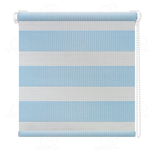 Рулонная штора «Баланс» Голубой