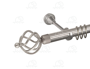 Карниз для штор однорядный «Булава» D25Р сатин