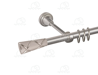 Карниз для штор однорядный «Трапеция» D16Г сатин