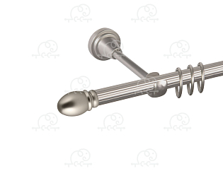 Карниз для штор однорядный «Белуно» D16Р сатин