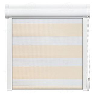 Рулонная штора «Баланс» Персиковый