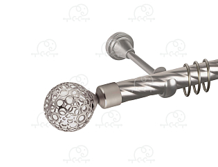 Карниз для штор однорядный «Метеор» D25К сатин