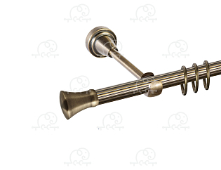 Карниз для штор однорядный «Монако» D16Р антик