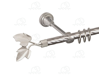 Карниз для штор однорядный «Лист ветка» D16К сатин