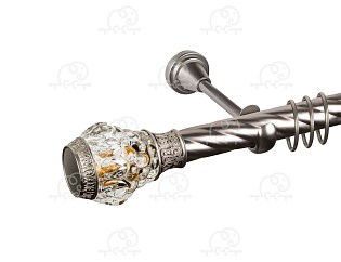 Карниз для штор однорядный «Мурано» D25К сатин