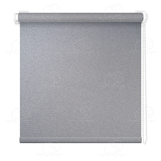 Рулонная штора «Мегаполис» Серебристый