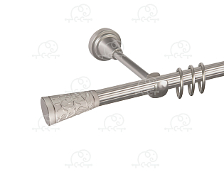 Карниз для штор однорядный «Севилья» D16Р сатин