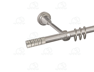 Карниз для штор однорядный «Крис» D16Р сатин