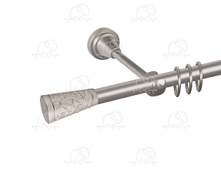 Карниз для штор однорядный «Севилья» D16Г сатин