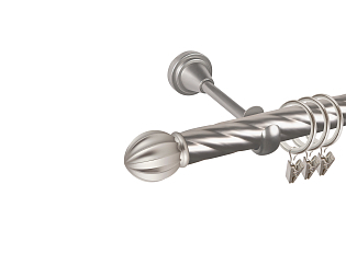 Карниз для штор однорядный «Тапас» D25К сатин