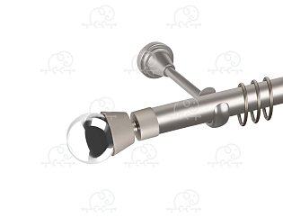 Карниз для штор однорядный «Жемчужина» D25Г сатин