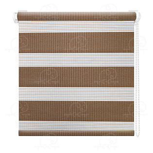 Рулонная штора «Баланс» Кофейный