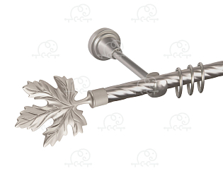 Карниз для штор однорядный «Клён» D16К сатин