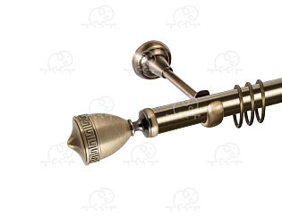 Карниз для штор однорядный «Версус» D25Г антик