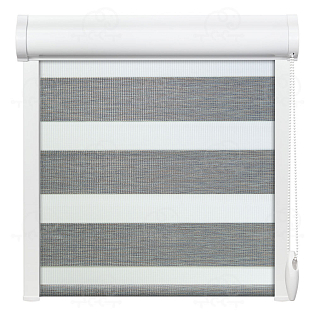 Рулонная штора «Вудэн» Серый