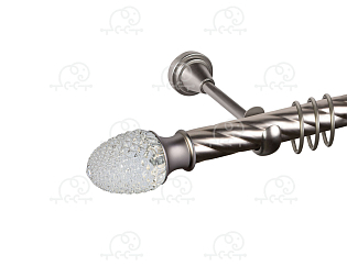 Карниз для штор однорядный «Версаль» D25К сатин