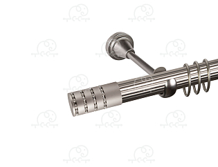 Карниз для штор однорядный «Зевс» Ø25Р сатин