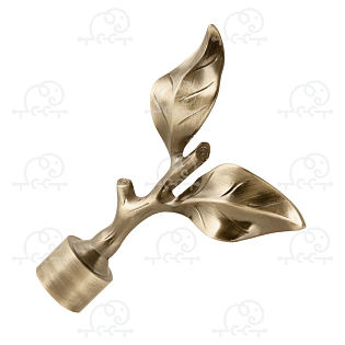 Наконечник для карниза D25 «Лист Розы»