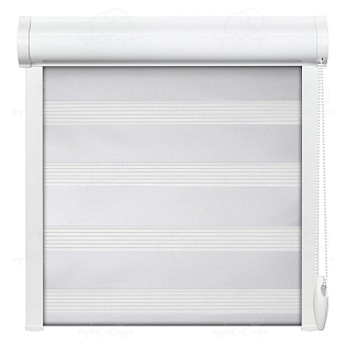 Рулонная штора «Мидлайт» Белый