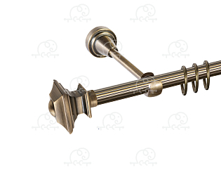 Карниз для штор однорядный «Верди» D16Р антик