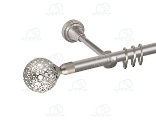 Карниз для штор однорядный «Метеор» Ø16Г сатин