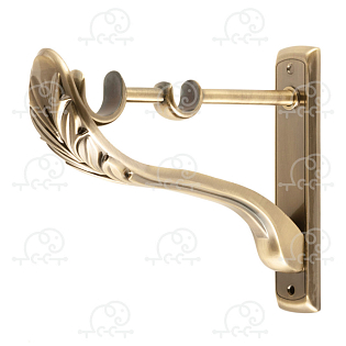 Кронштейн для карниза металлический стеновой Прованс D25/19(16)