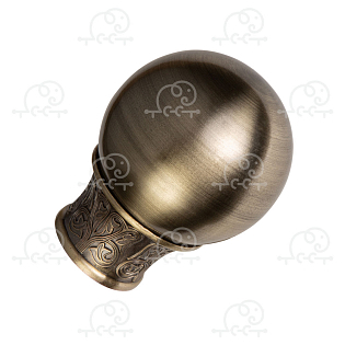 Наконечник для карниза D25 «Шар Узор»