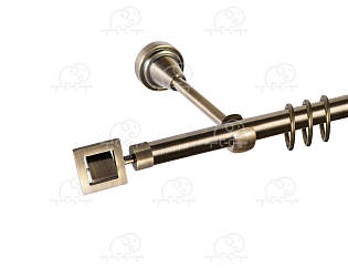 Карниз для штор однорядный «Венето» D16Г антик