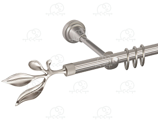 Карниз для штор однорядный «Баваро» D16Р сатин