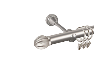 Карниз для штор однорядный «Тапас» D25Г сатин Карниз для штор однорядный «Тапас» D25Г сатин