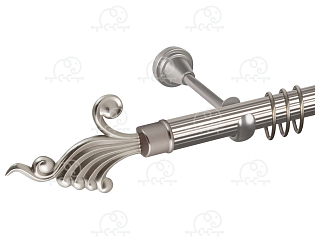 Карниз для штор однорядный «Фантазия» D25Р сатин