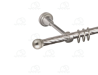 Карниз для штор однорядный «Сфера» Ø16К сатин