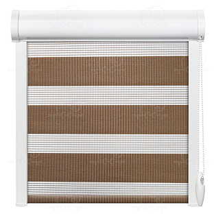 Рулонная штора «Баланс» Кофейный