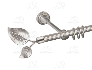 Карниз для штор однорядный «Лист большой» D16Р сатин