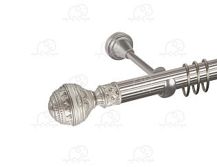 Карниз для штор однорядный «Ампир» D25Р сатин